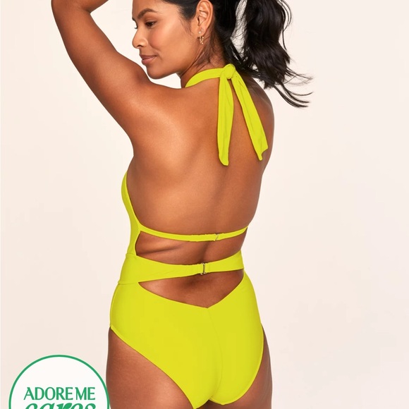 Brand: Adore Me SIZE: Small COLOR: neon green/yellow - Picture 6 of 6
